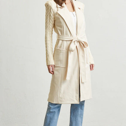 Belted Long Sweater from Rose Paulino
