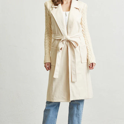 Belted Long Sweater from Rose Paulino
