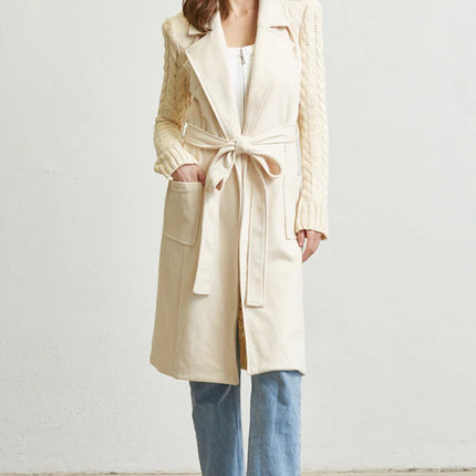 Belted Long Sweater from Rose Paulino