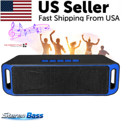 Bluetooth Speaker Wireless Waterproof Outdoor Stereo Bass USB/TF/FM