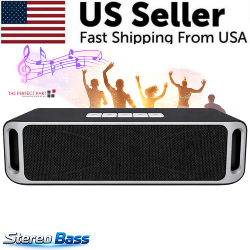 Bluetooth Speaker Wireless Waterproof Outdoor Stereo Bass USB/TF/FM