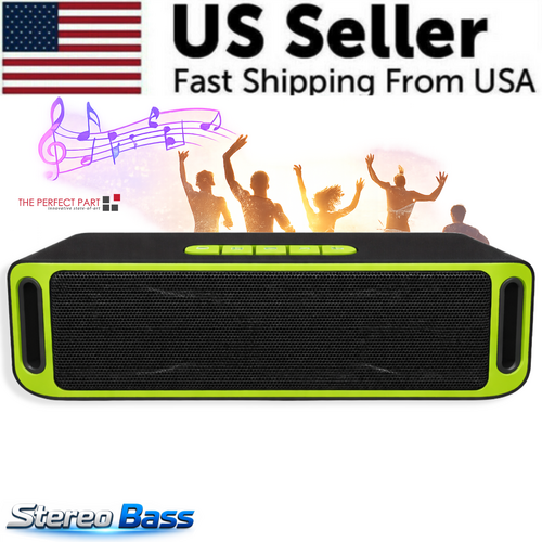 Bluetooth Speaker Wireless Waterproof Outdoor Stereo Bass USB/TF/FM