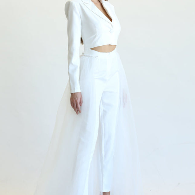 Juliet - Blazer + Pants + Tulle Skirt Set