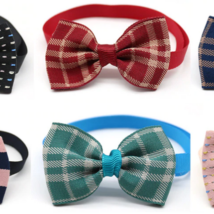 5/10 PIECES BEAUTIFUL PET BOW TIES (RANDOM COLORS)