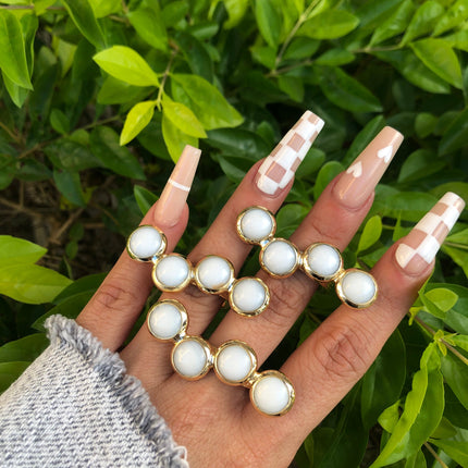 Natural Stone Multi-Finger Ring