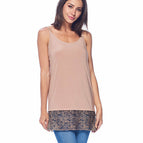 Medium / Nude with Leopard Lace