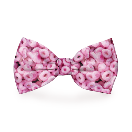 Pink Cheerios Dog Bow Tie