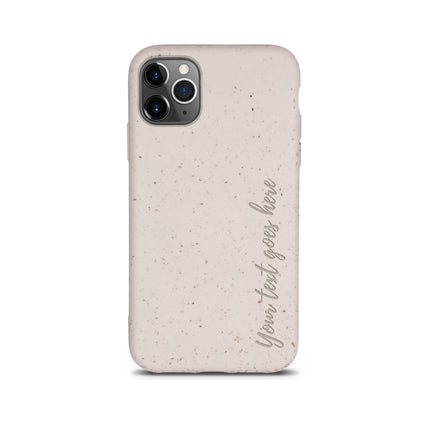 Biodegradable Personalized Phone Case - Natural White