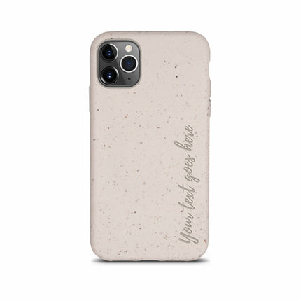 Biodegradable Personalized Phone Case - Natural White