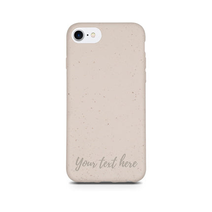 Biodegradable Personalized Phone Case - Natural White