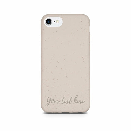 Biodegradable Personalized Phone Case - Natural White