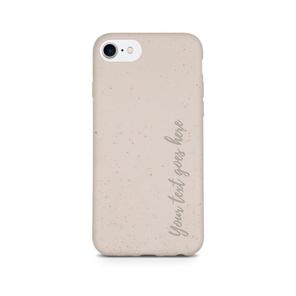 Biodegradable Personalized Phone Case - Natural White