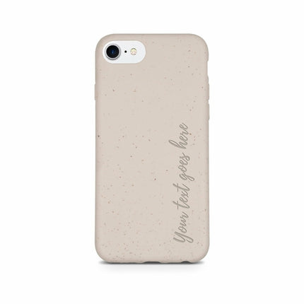 Biodegradable Personalized Phone Case - Natural White
