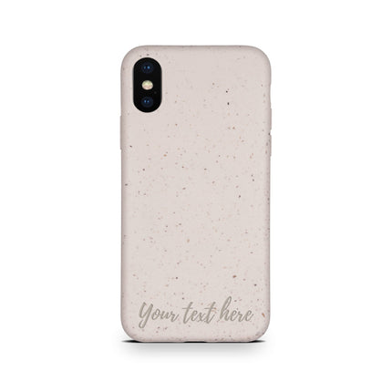 Biodegradable Personalized Phone Case - Natural White