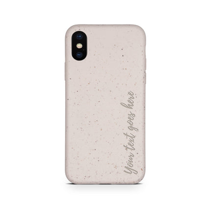 Biodegradable Personalized Phone Case - Natural White