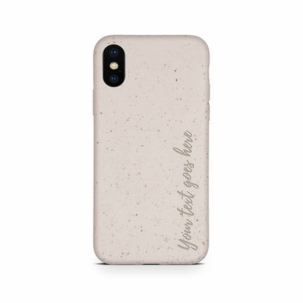 Biodegradable Personalized Phone Case - Natural White