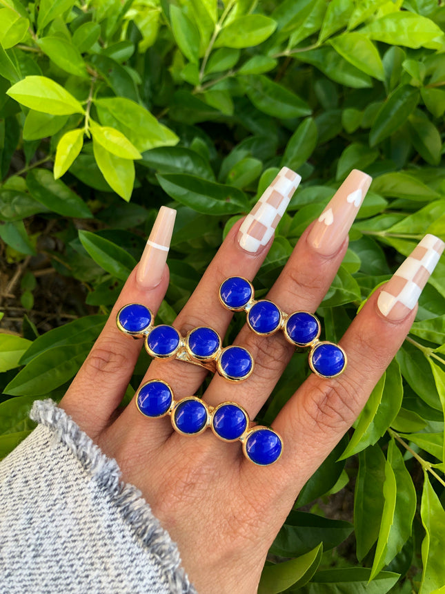 Natural Stone Multi-Finger Ring