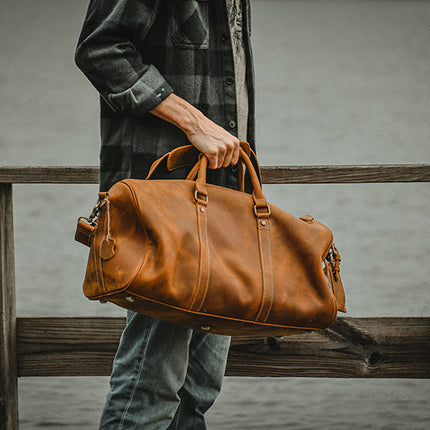 The Dagny Weekender | Large Leather Duffle Bag