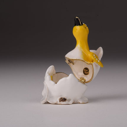 Duck Coming out of Eggshell
