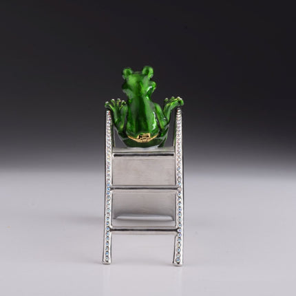 Two Frogs Riding Slide