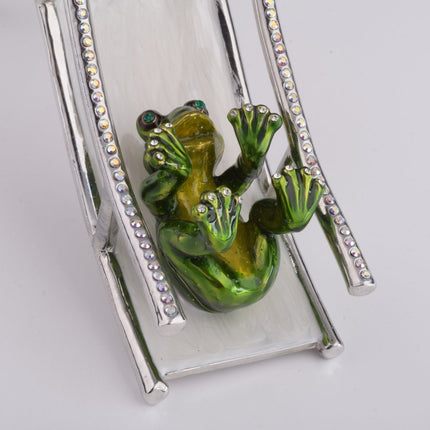 Two Frogs Riding Slide