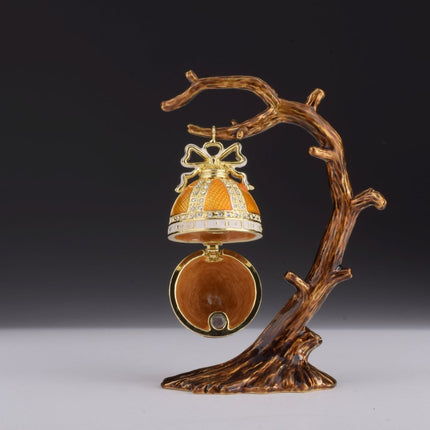 Orange Russian Egg Hanging of a Tree Branch