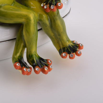 Two Frogs in love Sitting Together