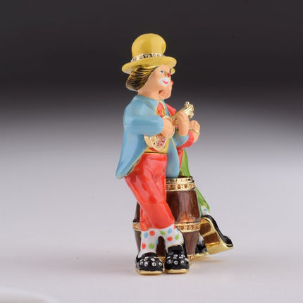 Two Circus Clowns Playing Music