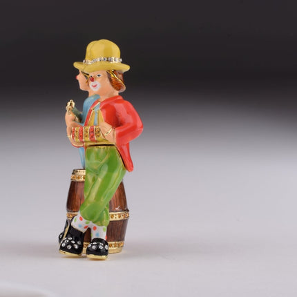 Two Circus Clowns Playing Music