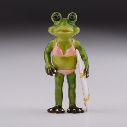 Frog Holding a Surfboard