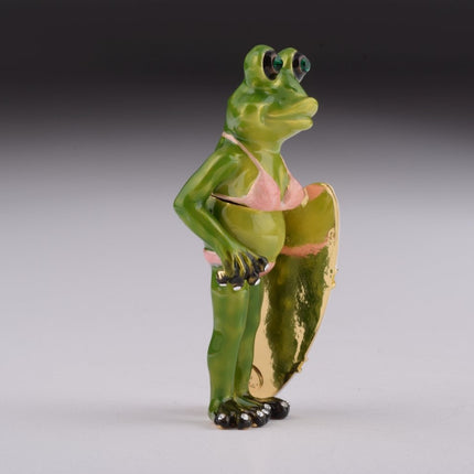Frog Holding a Surfboard