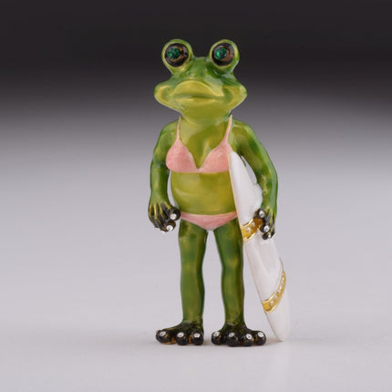 Frog Holding a Surfboard