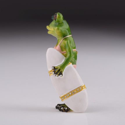 Frog Holding a Surfboard