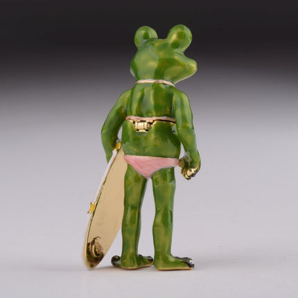 Frog Holding a Surfboard
