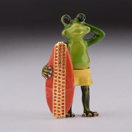 Frog Holding a Surfboard