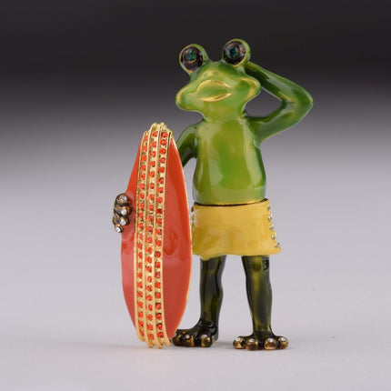 Frog Holding a Surfboard