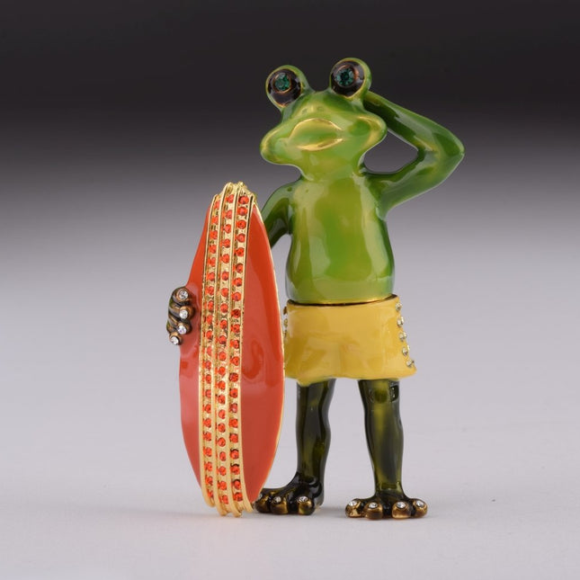 Frog Holding a Surfboard