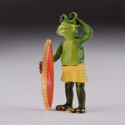 Frog Holding a Surfboard