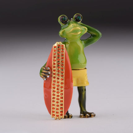 Frog Holding a Surfboard