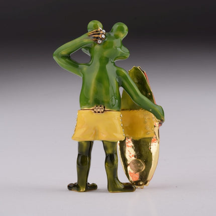 Frog Holding a Surfboard