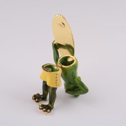 Frog Holding a Surfboard
