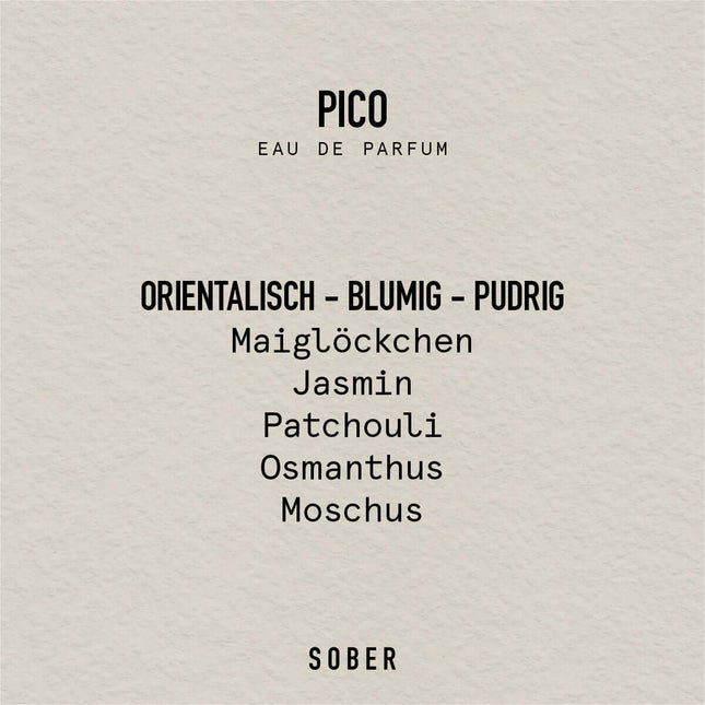 SOBER PICO - Eau de Parfum