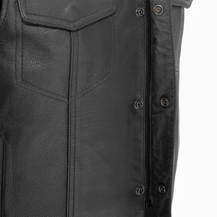 Sniper - Men's Motorcycle Leather Vest