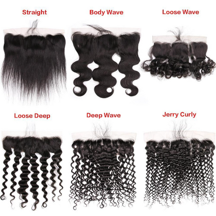10A Grade MIDDLE PART 13x4 Lace Frontal Remy Human Hair Closure With B