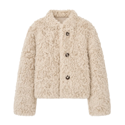 Fireladyfur Women's Imported Sheepskin Coat | New Zealand Wool“Little