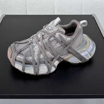 Strap Chunky Women Sneakers Flat Breathable Distressed Running Shoes