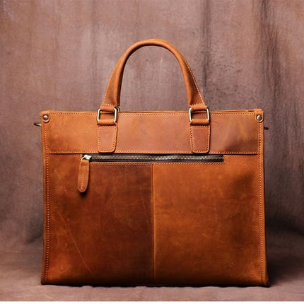The Dagmar Leather Briefcase | Vintage Leather Messenger Bag