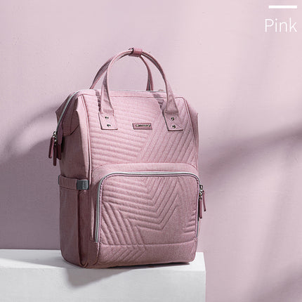 Modern Quilted Diaper Bag Backpack