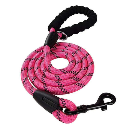Dog Rope Lead With Reflective Stitching and Padded Handle