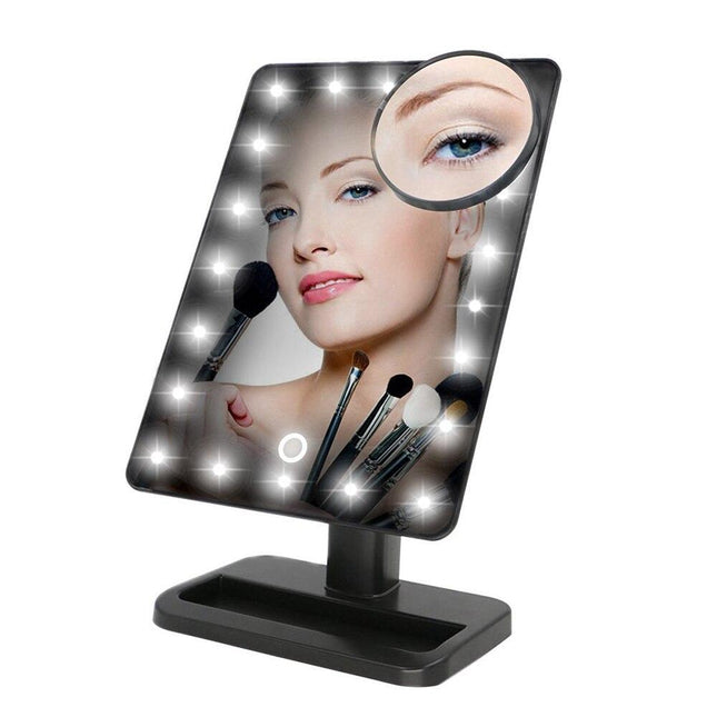 Makeup Mirror with LED Lights Touch Dimming Cosmetic Mirror